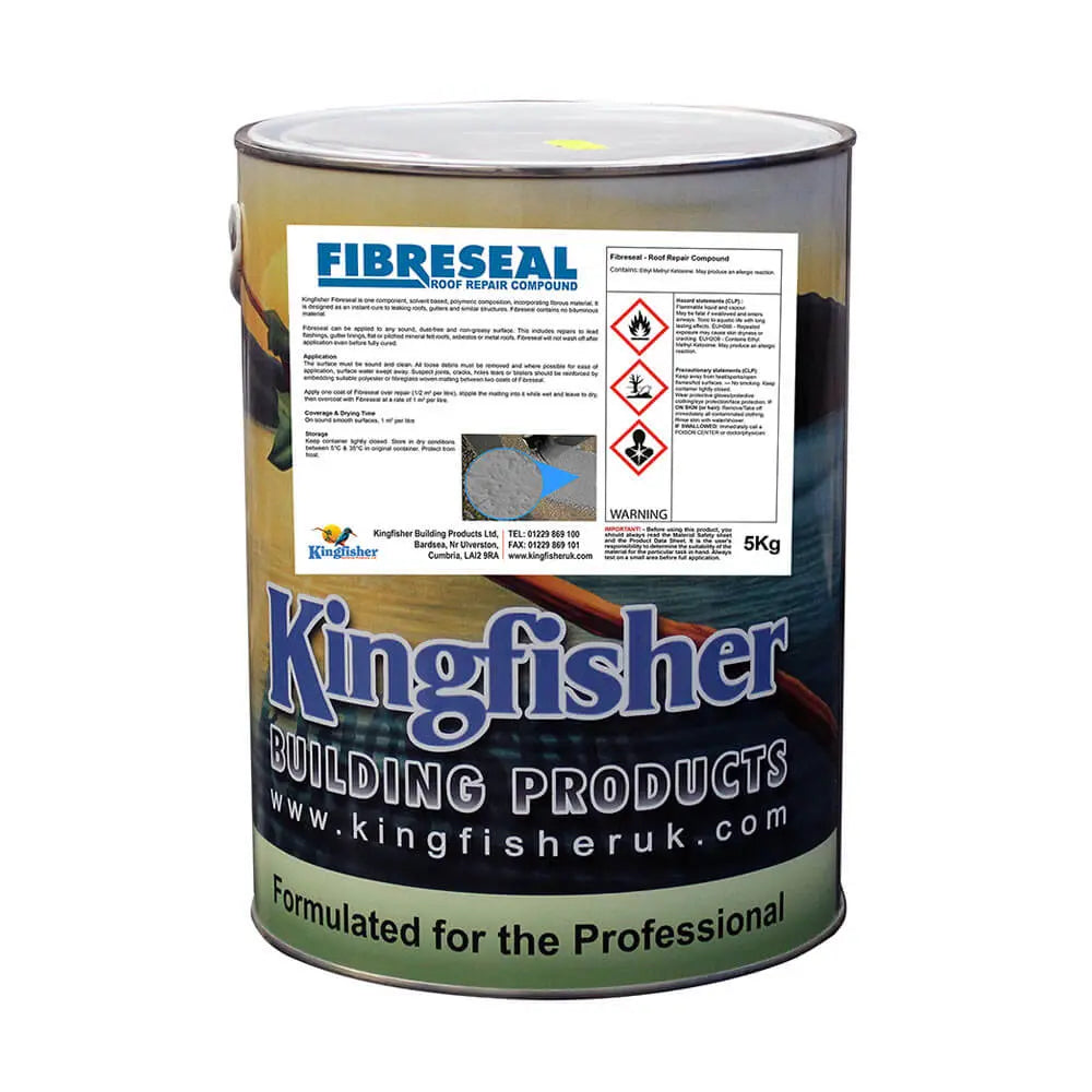 Kingfisher Fibreseal Roof Repair Compound – Grey