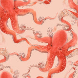 Kos Enchanting Charm Red Octopus Wallpaper