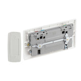 British General Nexus Double Switched 13A Power Socket with Door Chime - White