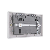 British General Square Edge 13A 2 Gang Switched Socket with Wi-Fi Extender + 1x USB-A 2.1A - White