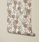 Layton Playful Childrens Bear Wallpaper