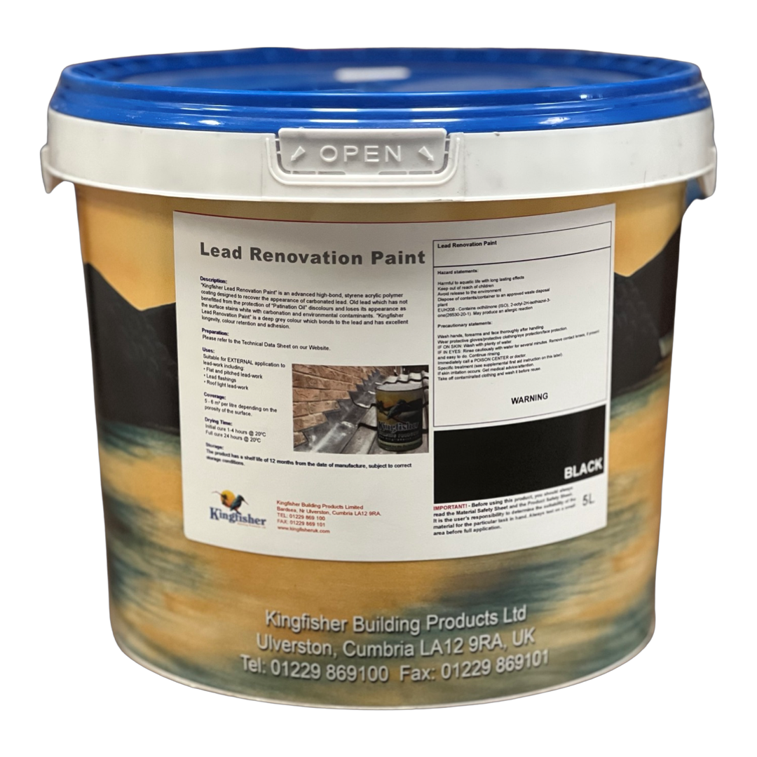 Kingfisher Lead Flashing Paint - Lead Flashing Protector - 5L