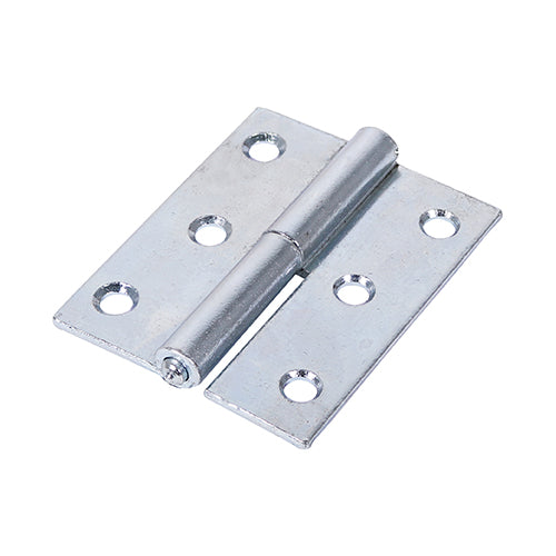 Lift Off Hinge - Left Hand - 75 x 62 - Zinc