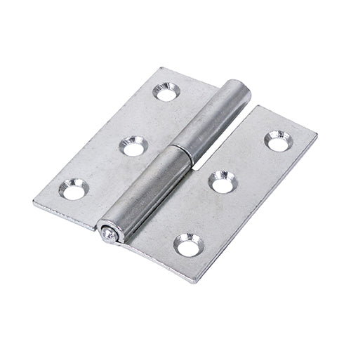 Lift Off Hinge - Right Hand - 75 x 62 - Zinc