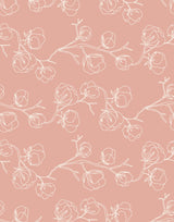Ramble Line Drawn Rose Vine Wallpaper