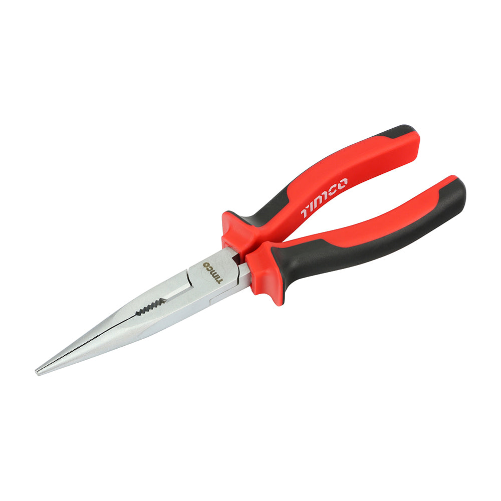 Long Nose Pliers 8" (200mm) – Chrome Vanadium, Soft-Grip
