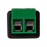 Maplin Female DC to Twin Cable to 5.5 x 2.1mm DC Power Plug for CCTV - Black, Pack of 5