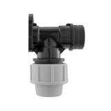 Wall Flange Kit 32mm MDPE + Quick Connect Lever Tap