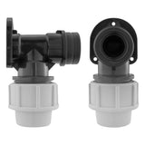 Wall Flange Kit 32mm MDPE + Quick Connect Lever Tap