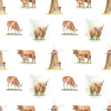 Mander Endearing Brown Cow Wallpaper