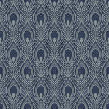Maiden Intricate Peacock Feather Wallpaper