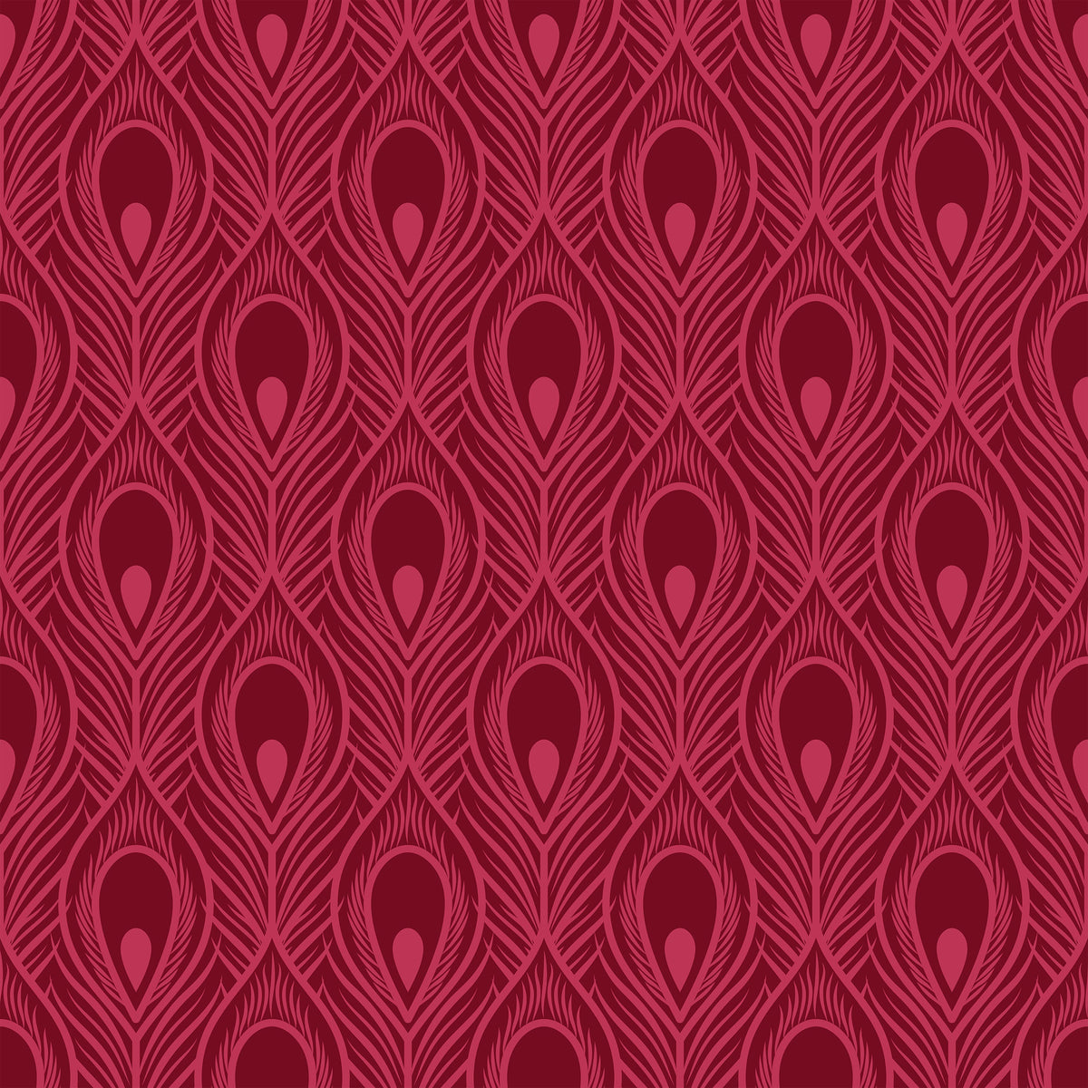 Maiden Intricate Peacock Feather Wallpaper