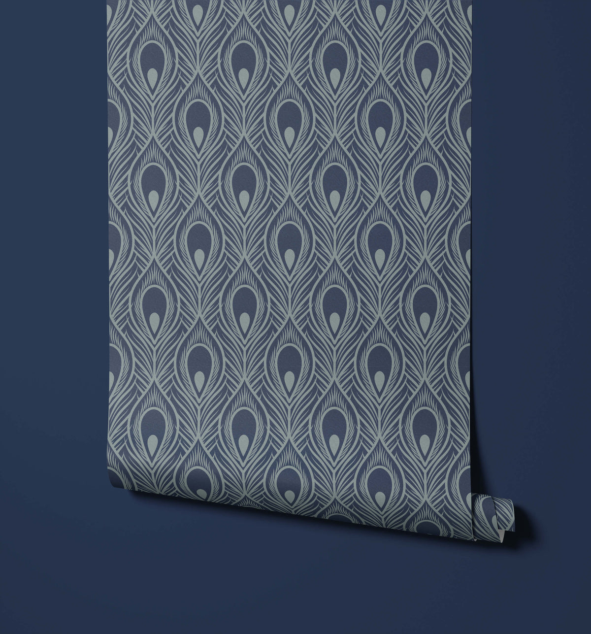 Maiden Intricate Peacock Feather Wallpaper