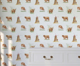 Mander Endearing Brown Cow Wallpaper