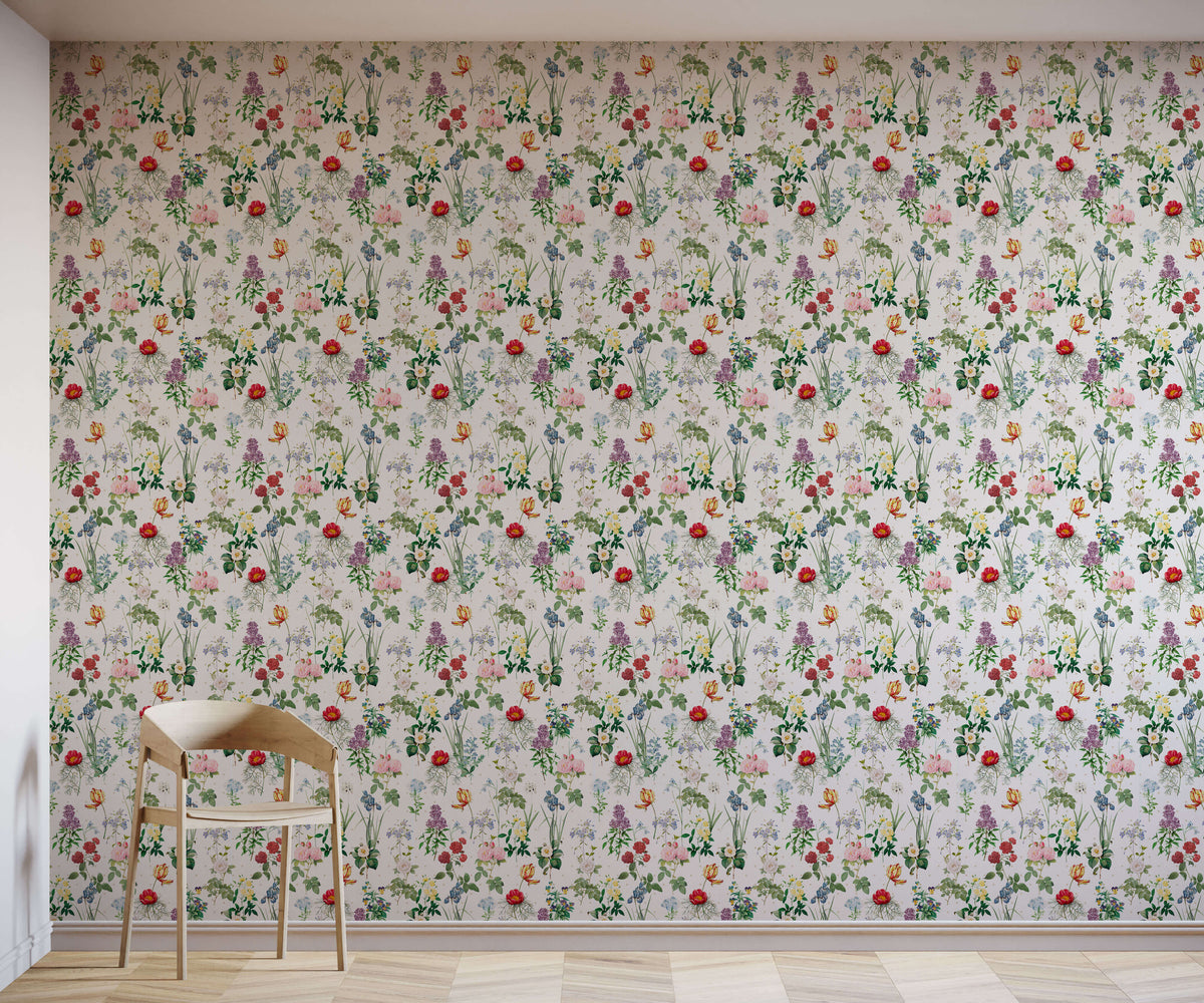 Marie Vintage Floral Wallpaper