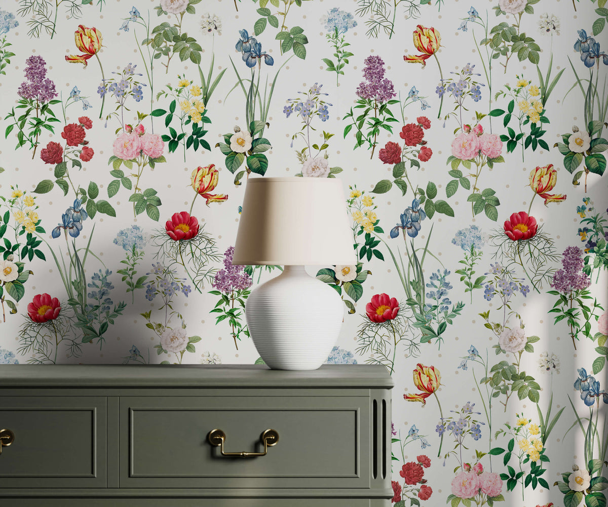 Marie Vintage Floral Wallpaper