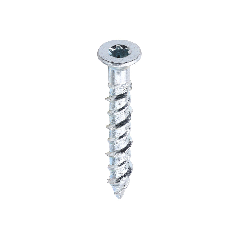 Masonry Screws TX Countersunk Zinc - 6.0 x 40/60/80/100mm - 100 Pack