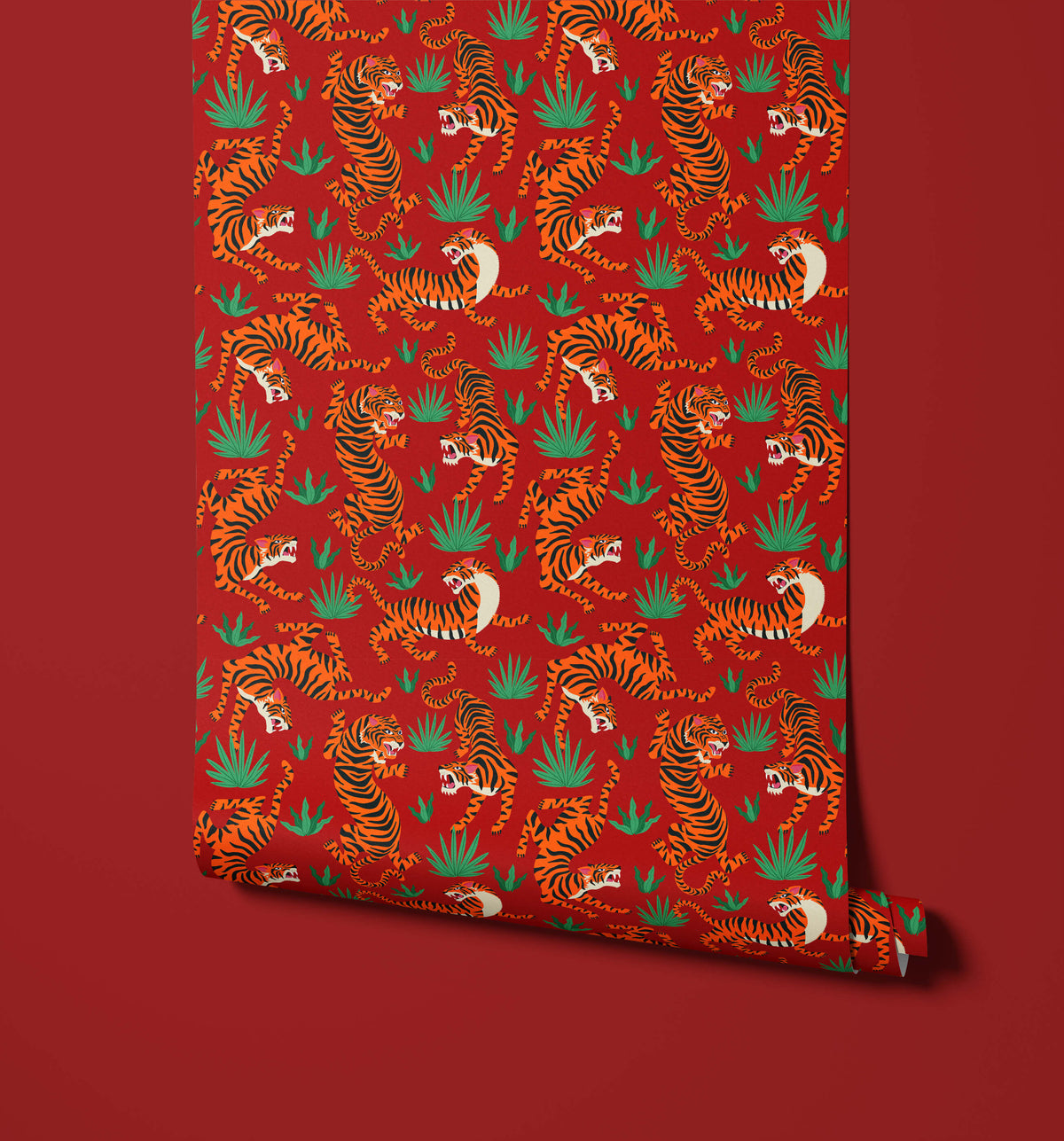 Medella Oriental Tiger Wallpaper