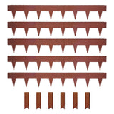 Metal Lawn Edging Garden Border with Pegs - 5 Pieces