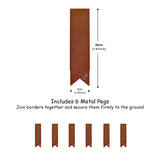Metal Lawn Edging Garden Border with Pegs - 5 Pieces