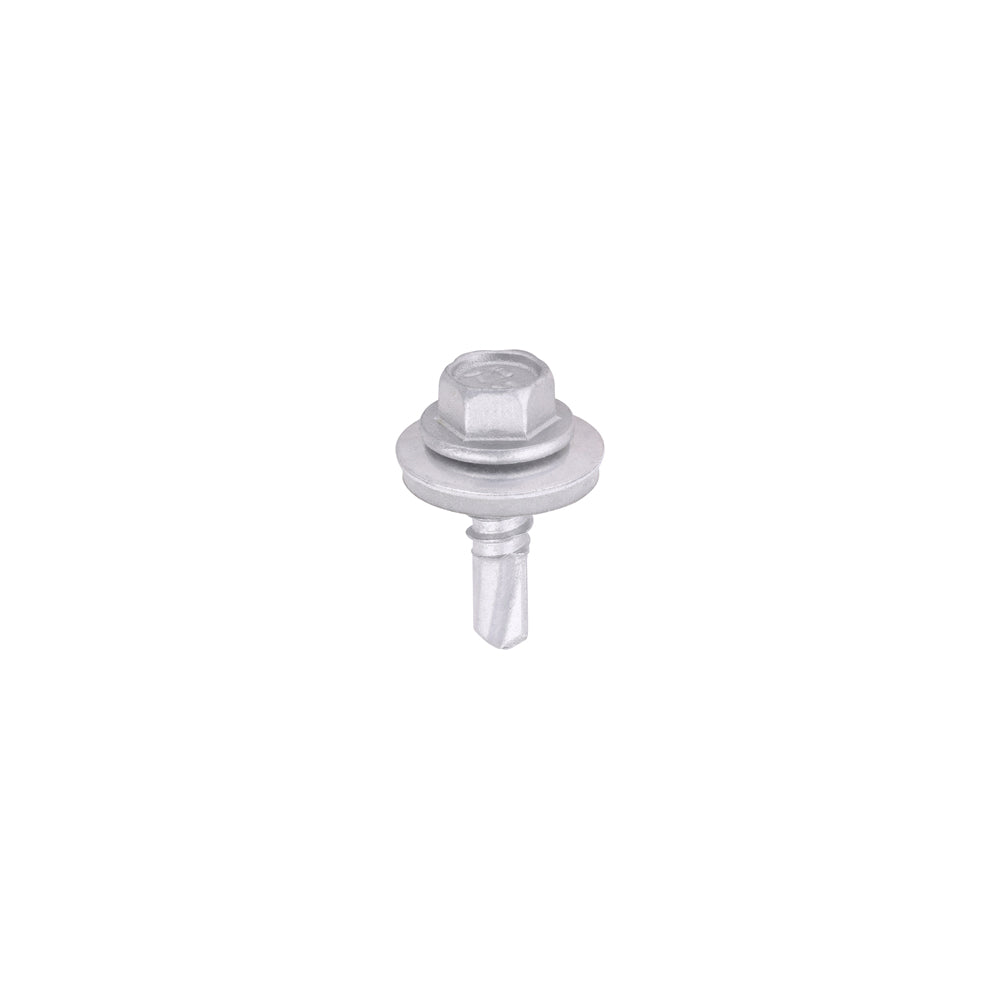 TIMCO Metal Construction Light Section Screws – Hex – EPDM Washer – Self-Drilling – Exterior – Silver Organic