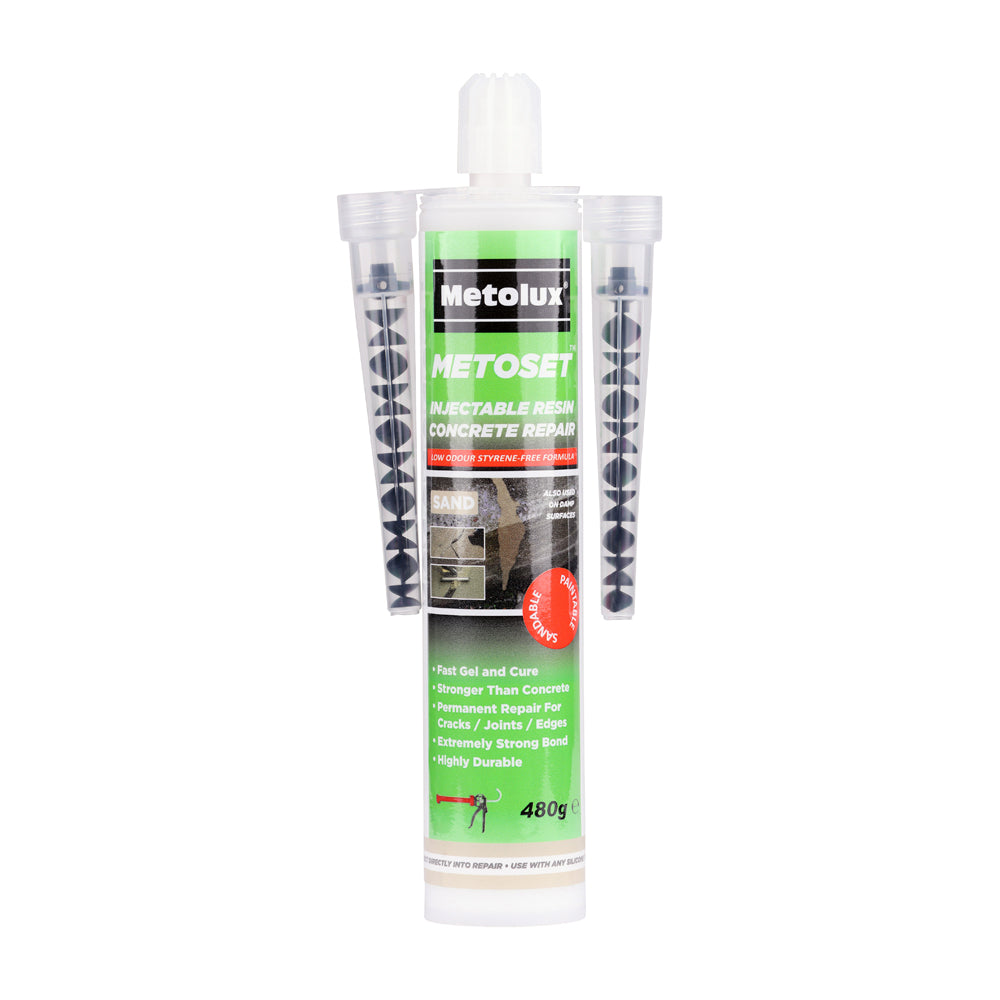 Metolux Metoset Concrete Repair Resin – Sand 480g – DIY Refurb
