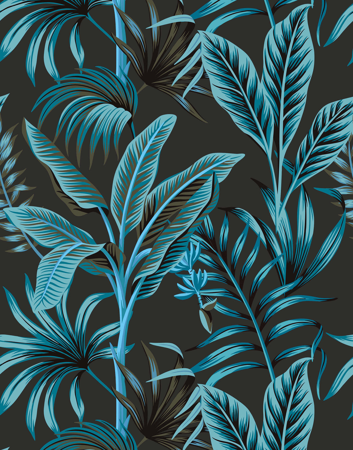 Midnight Twist Ever-popular Interiors Trend Wallpaper