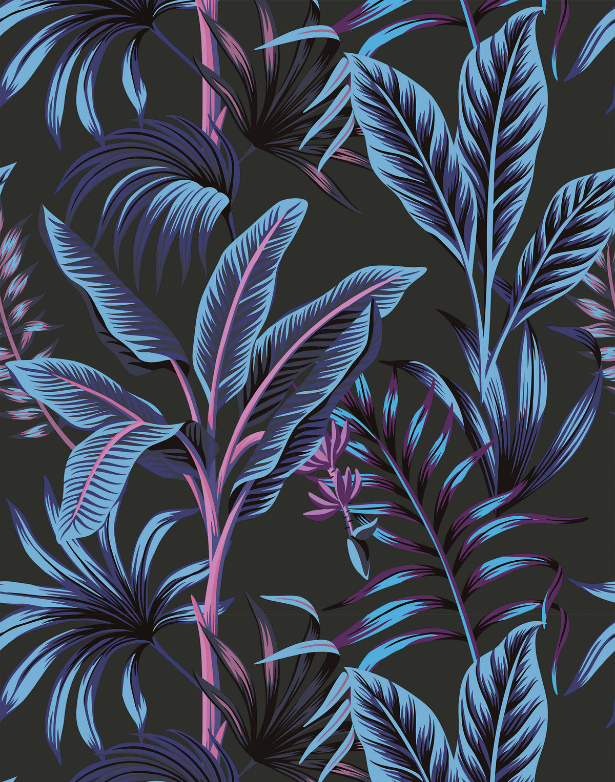 Midnight Twist Ever-popular Interiors Trend Wallpaper