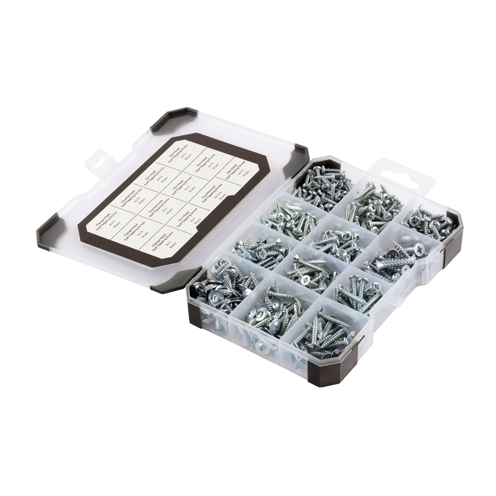 Mixed Tray – Self-Tapping Screws (Zinc) – 475 Piece