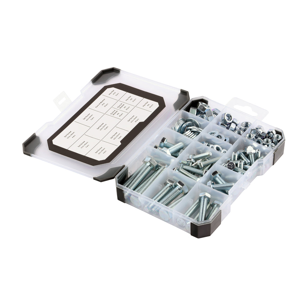 Mixed Tray – Set Screws, Nuts & Washers (A2 Stainless Steel) – 199 Piece