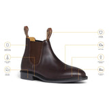 Mongrel Premium Leather Riding Boots - Brown