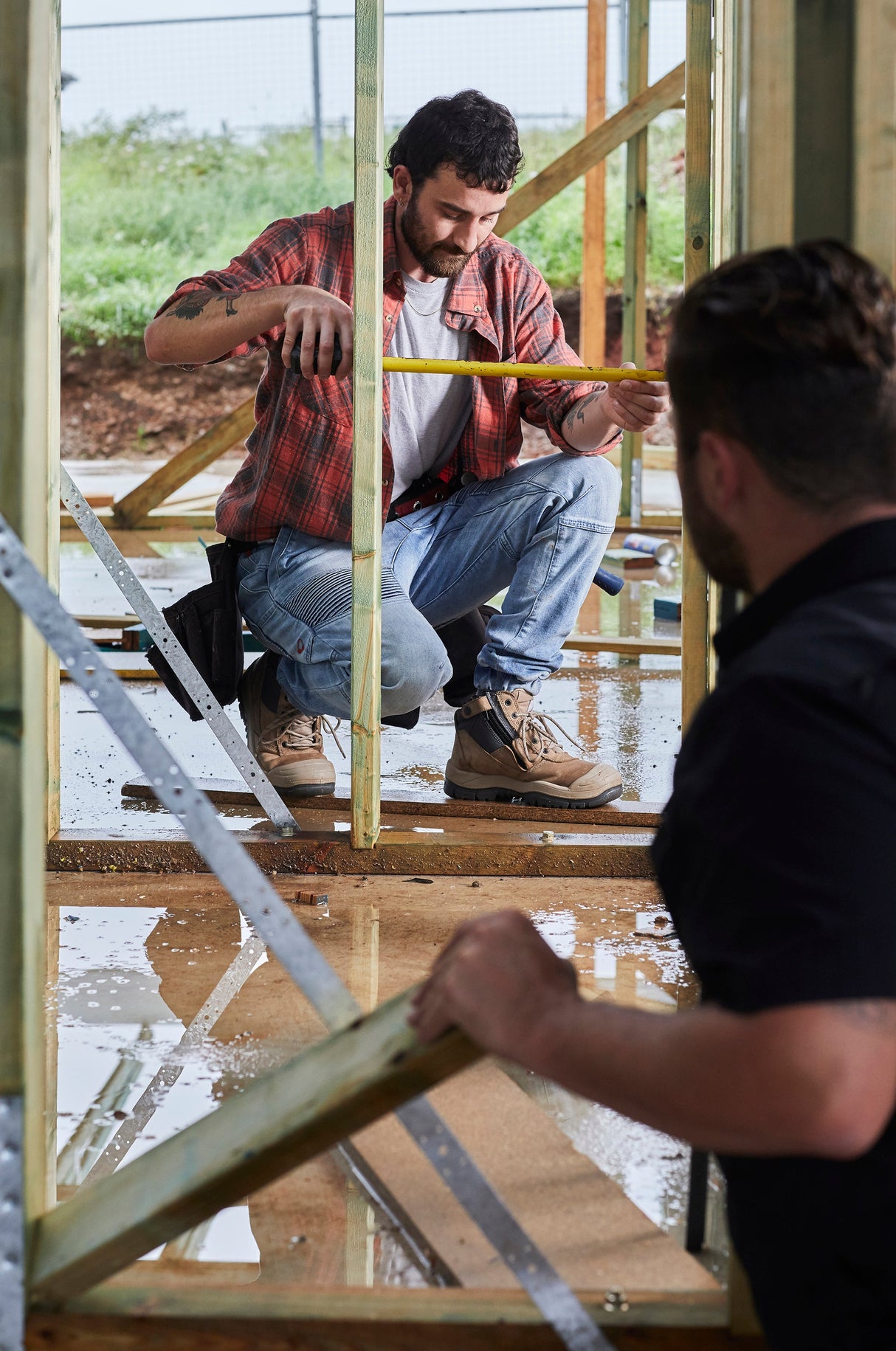 Mongrel 461 Side Zip Safety Boots W/Scuff Cap - STONE