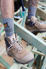 Mongrel 461 Side Zip Safety Boots W/Scuff Cap - STONE