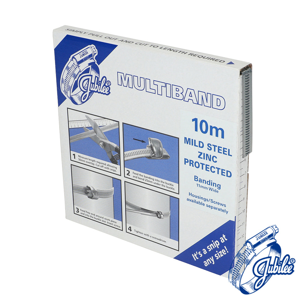 Jubilee® Multiband Mild Steel Banding - 11mm x 10m
