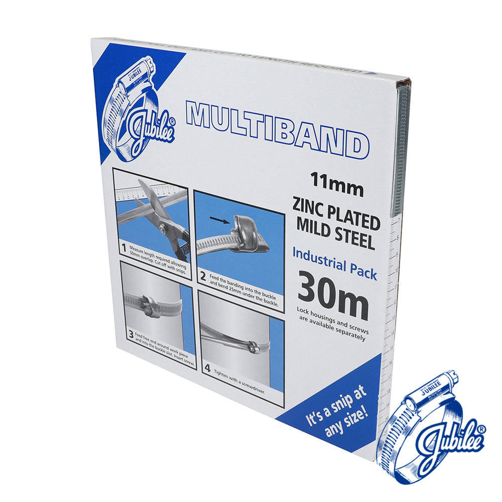 Jubilee® Multiband Mild Steel Banding - 11mm x 30m