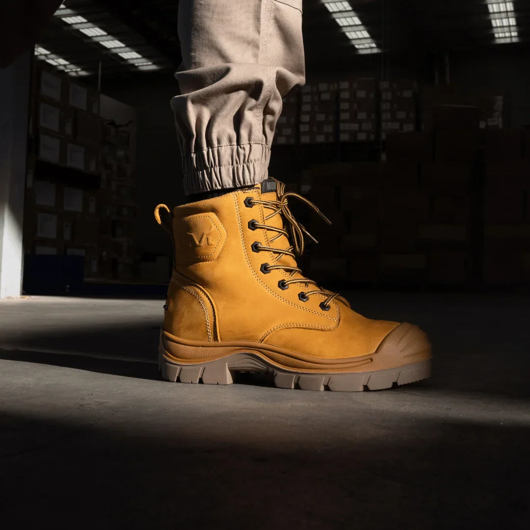 Munka Taurus Side Zip Work Boots - WHEAT