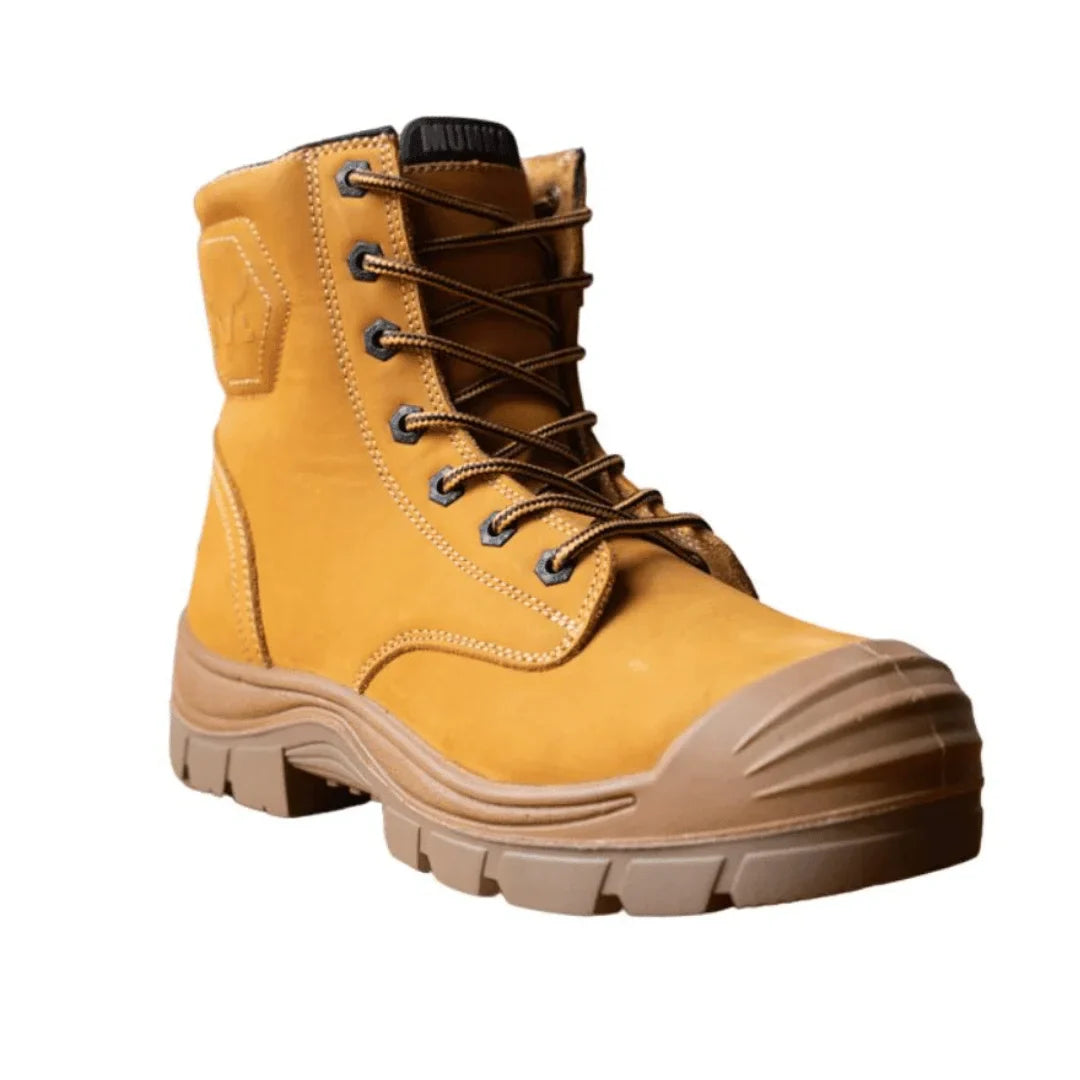 Munka Taurus Side Zip Work Boots - WHEAT