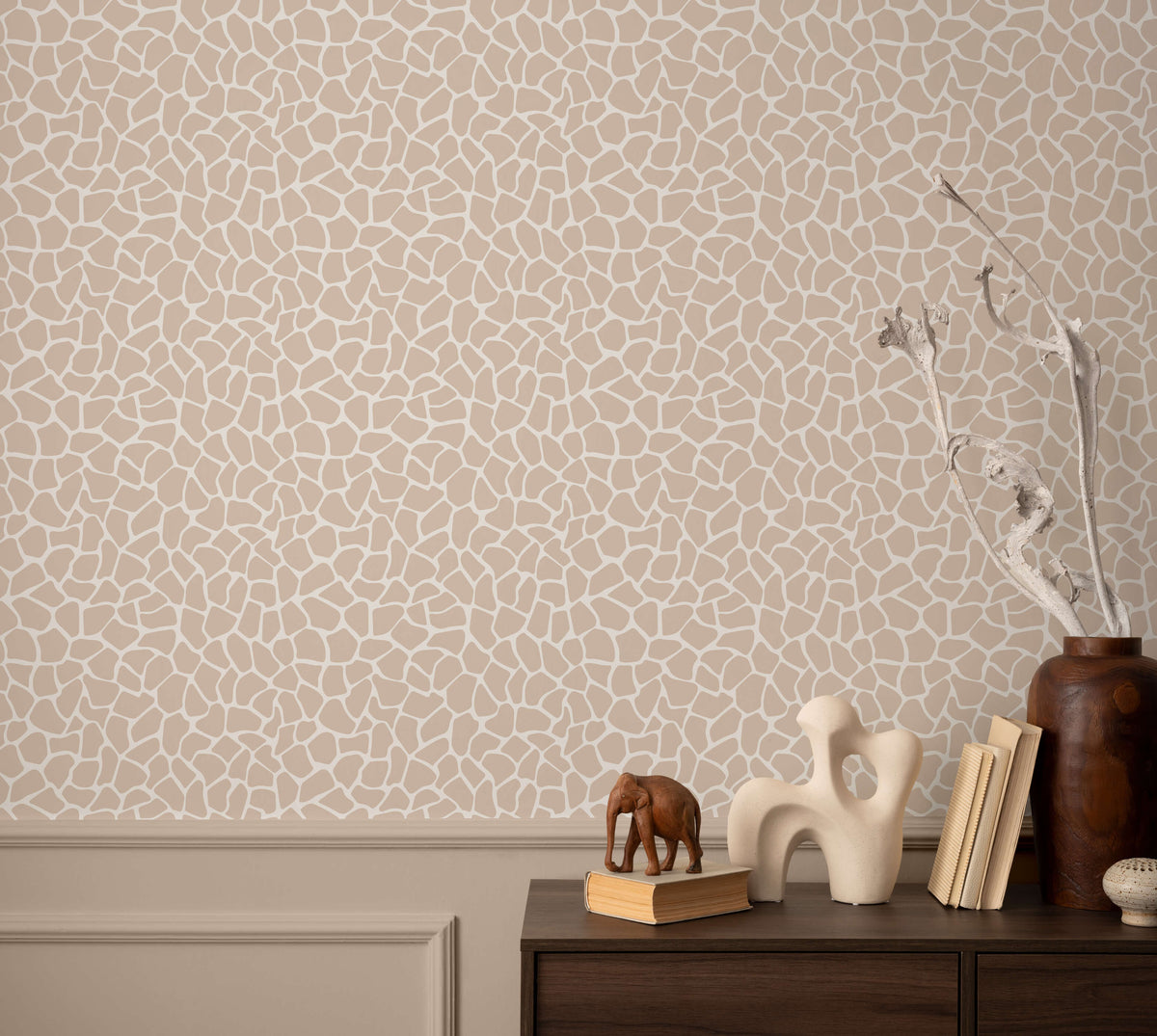 Nambe Subtle Giraffe Print Wallpaper
