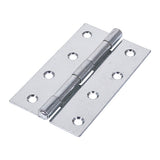 Narrow Uncranked Butt Hinge - Door Hinge - Zinc