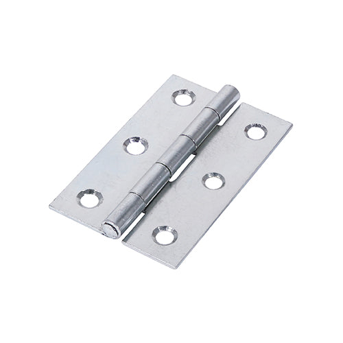 Narrow Uncranked Butt Hinge - Door Hinge - Zinc