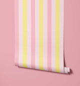 Neapolitan Vertical Stripes Ice Cream Wallpaper
