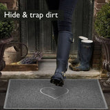 "Star" Embossed Loofah Textured Spaghetti Doormat