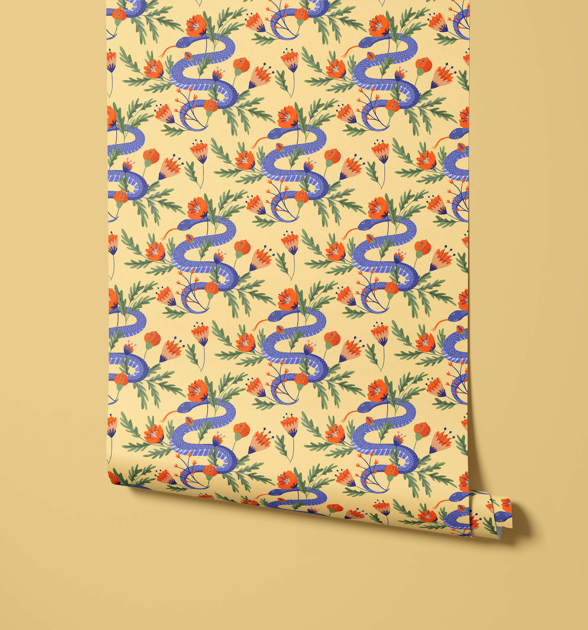 Norgard Walls Then Colourful Snake Wallpaper