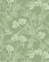 Contour Floral Wallpaper