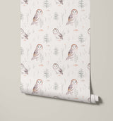 Opal Enchanting Barn Owl Wallpaper