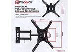 ProperAV TV Wall Bracket (23" - 65" / 30kg Capacity / VESA Max. 400x400)