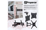 ProperAV TV Wall Bracket (23" - 65" / 30kg Capacity / VESA Max. 400x400)