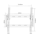 ProperAV Flat TV Wall Bracket (32" - 55" / 35kg Capacity / VESA Max. 400x400)