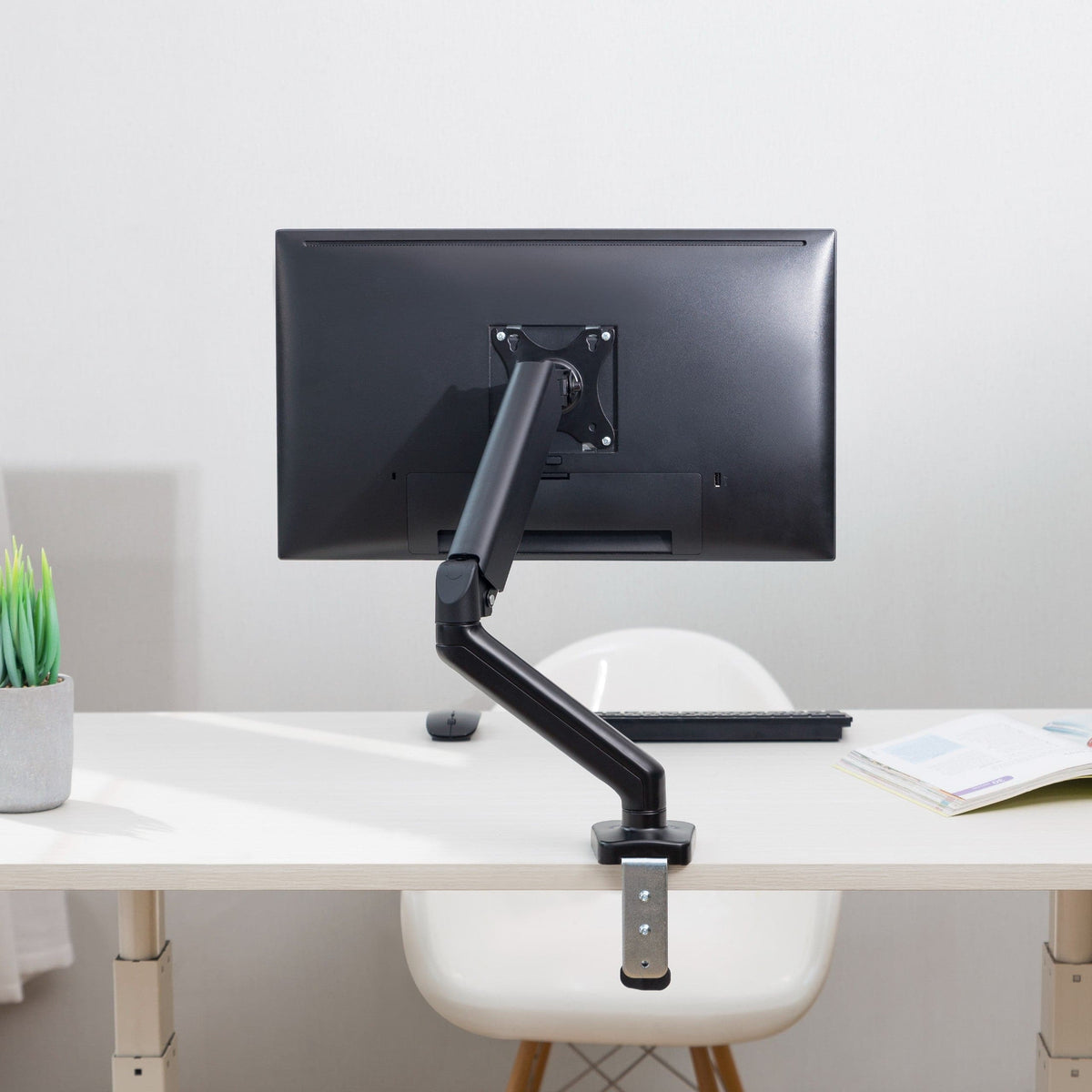 ProperAV Desk Monitor Mount 17" - 32" Articulated Swing Arm VESA 100x100