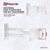 ProperAV TV Wall Bracket (13" - 28" / 15kg Capacity / VESA Max. 100x100)